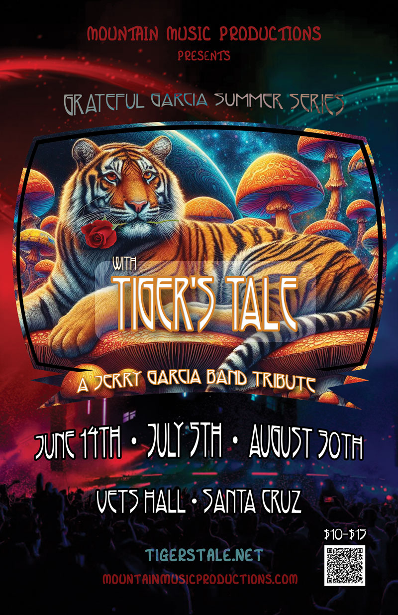 Grateful Garcia Summer Series with Tiger's Tale - A Jerry Garcia Band Tribute'